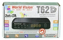 Ресивер  эфирный HD (DVB-T2)          World-Vision T62D   пласт,кнопки,диспл,ДолбиАС3 шнур RCA/20 от магазина Электроника GA