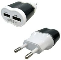 адаптер питания с 2*usb орбита bs-2033 (xky018) (5b, 2100ma)  фото