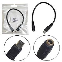 переходник h101  3.5*1.35-гнездо на mini usb-штеккер,  длина 200mm   фото