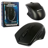 мышь беспроводная mrm m219 черная (usb, 1600 dpi, оптическая, 4 кнопки)  фото