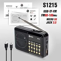 радиоприемник переносной deespi re-15, am/fm-проигрыватель, питание аккумулятор/220в  фото