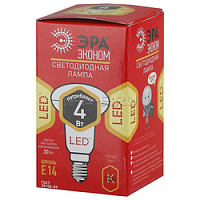 лампа светодиодная эра эко. рефлектор эра led smd r39-4w-827-e14 eco.  фото