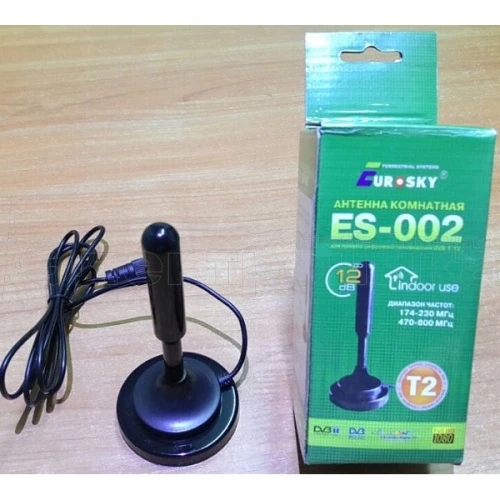 Антенна Комнатная Eurosky ES-002 T2  активная купить в г.Уфа
