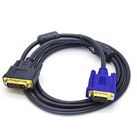 шнур  dvi-vga 1,5м (ot-avw03 кабель dvi(i dual)-vga)  фото